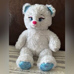 Build-A-Bear Disney Frozen Elsa White Magical Sparkle Teddy Bear – Rare ❄️✨